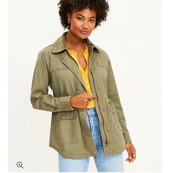 NWT Loft Cinched Field Jacket. Size small. - Picture 2 of 11